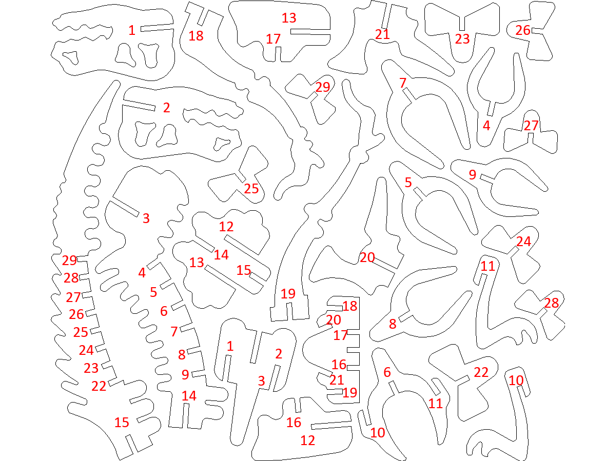 T-Rex Skeleton | Inventables